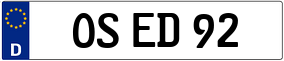 Trailer License Plate